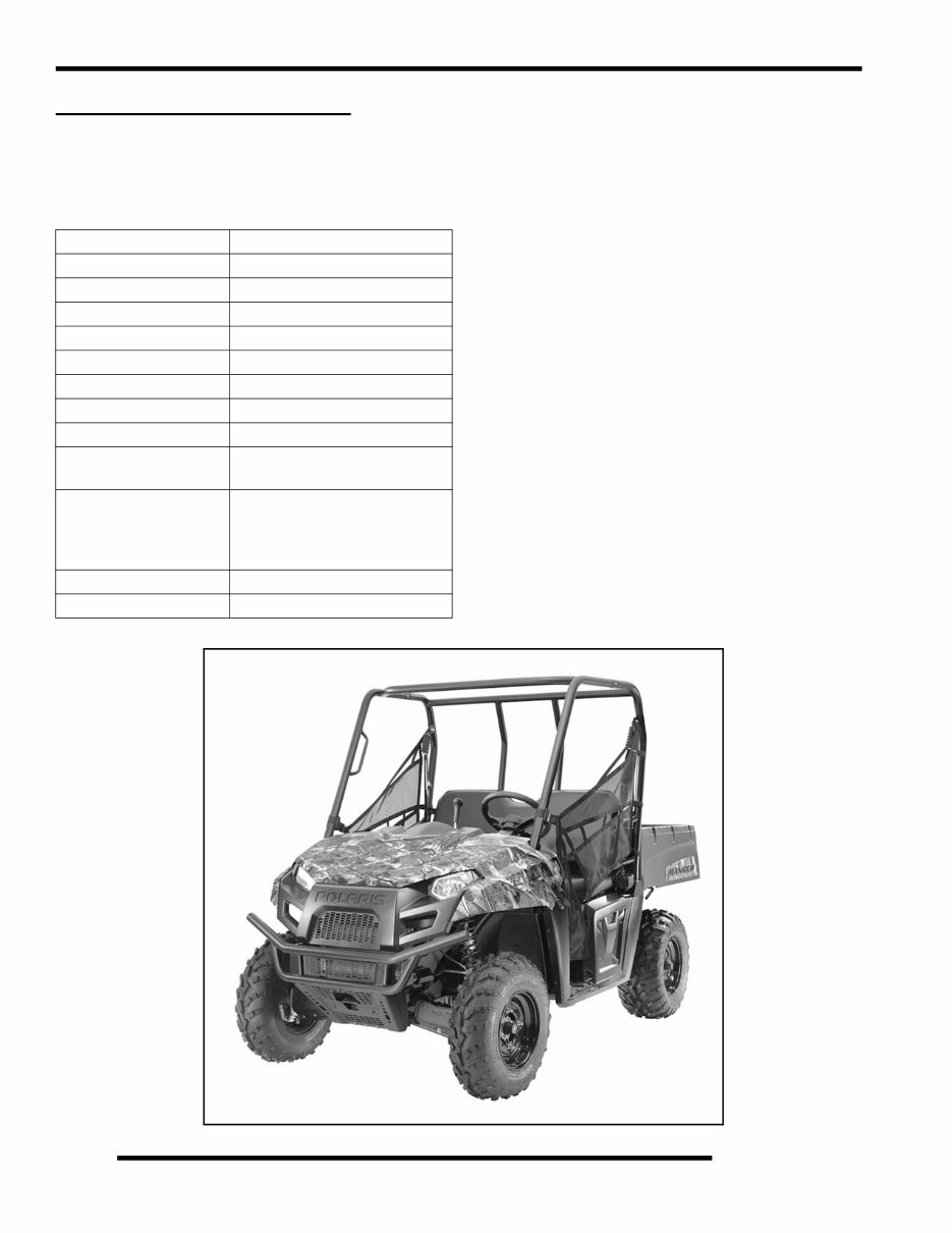 2011 POLARIS RANGER 500 SERVICE MANUAL PDF visual data 6