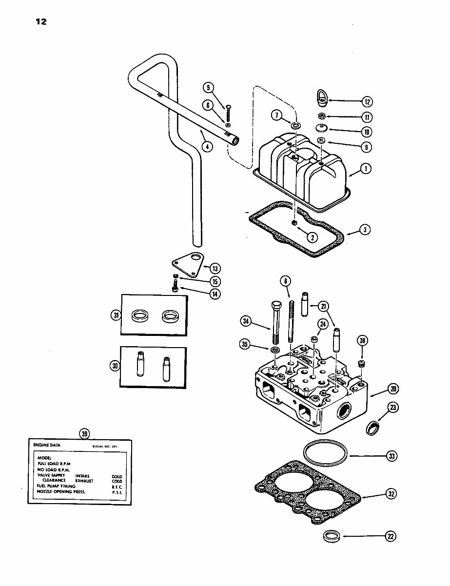 Case 680CK Series C Loader Backhoe Tractor Parts Manual