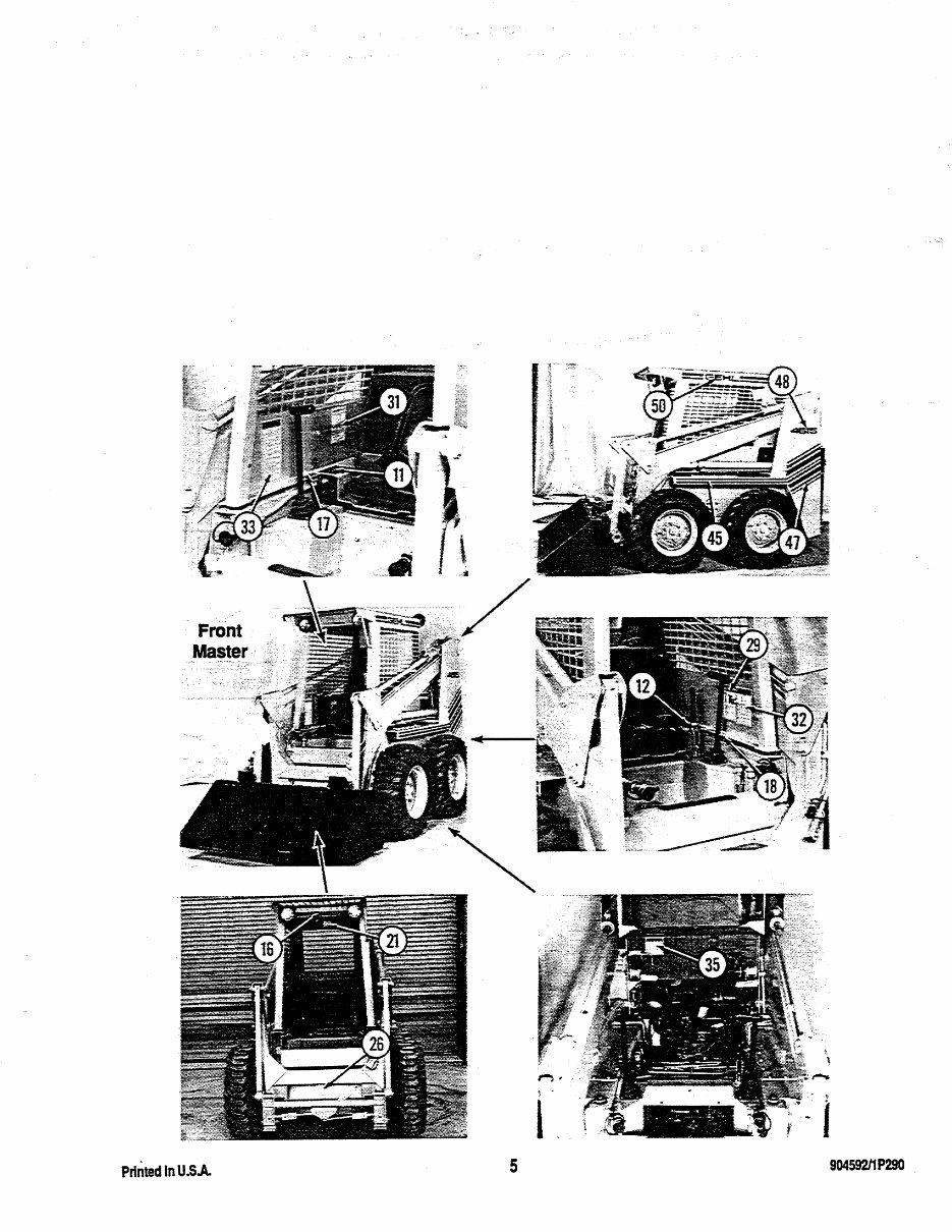 GEHL 4615 Skid Loader Illustrated Master Parts List Manual !（Form No