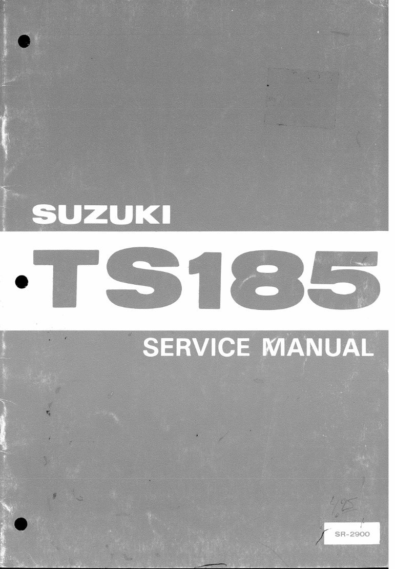 1972 SUZUKI TS 90 SERVICE MANUAL PDF visual data 2