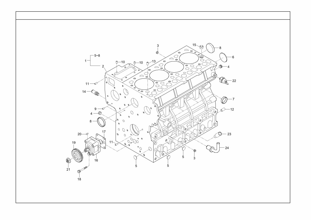 Kioti Daedong DK55 DK55C DK551 DK551C Tractor Service Parts Catalogue