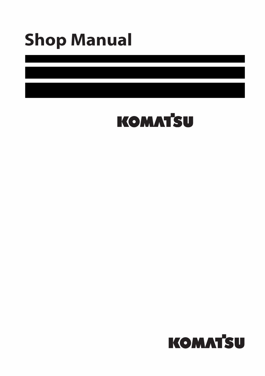 Komatsu Pc230nhd 8 Hydraulic Excavator Service Manual 6164