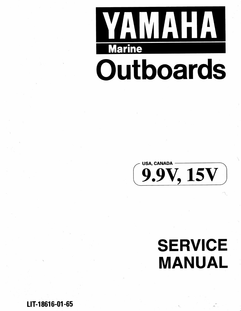 YAMAHA OUTBOARD 9.9FMH, 15FMH Full Service Repair Manual