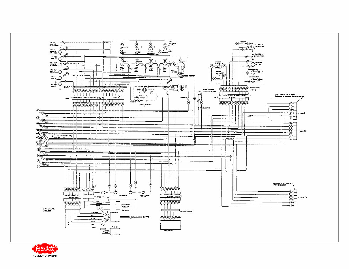 Peterbilt 359 electrical wiring Schematics manual