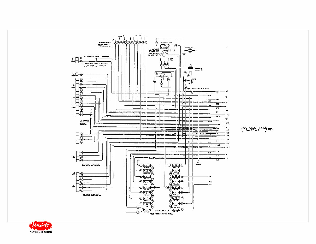 Peterbilt 359 electrical wiring Schematics manual