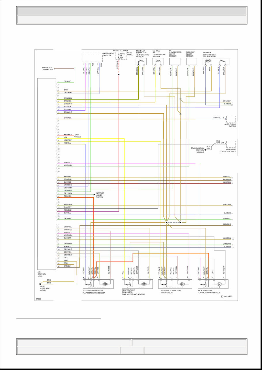 AUDI 1996 A4 System Wiring Electrical Diagrams Manual