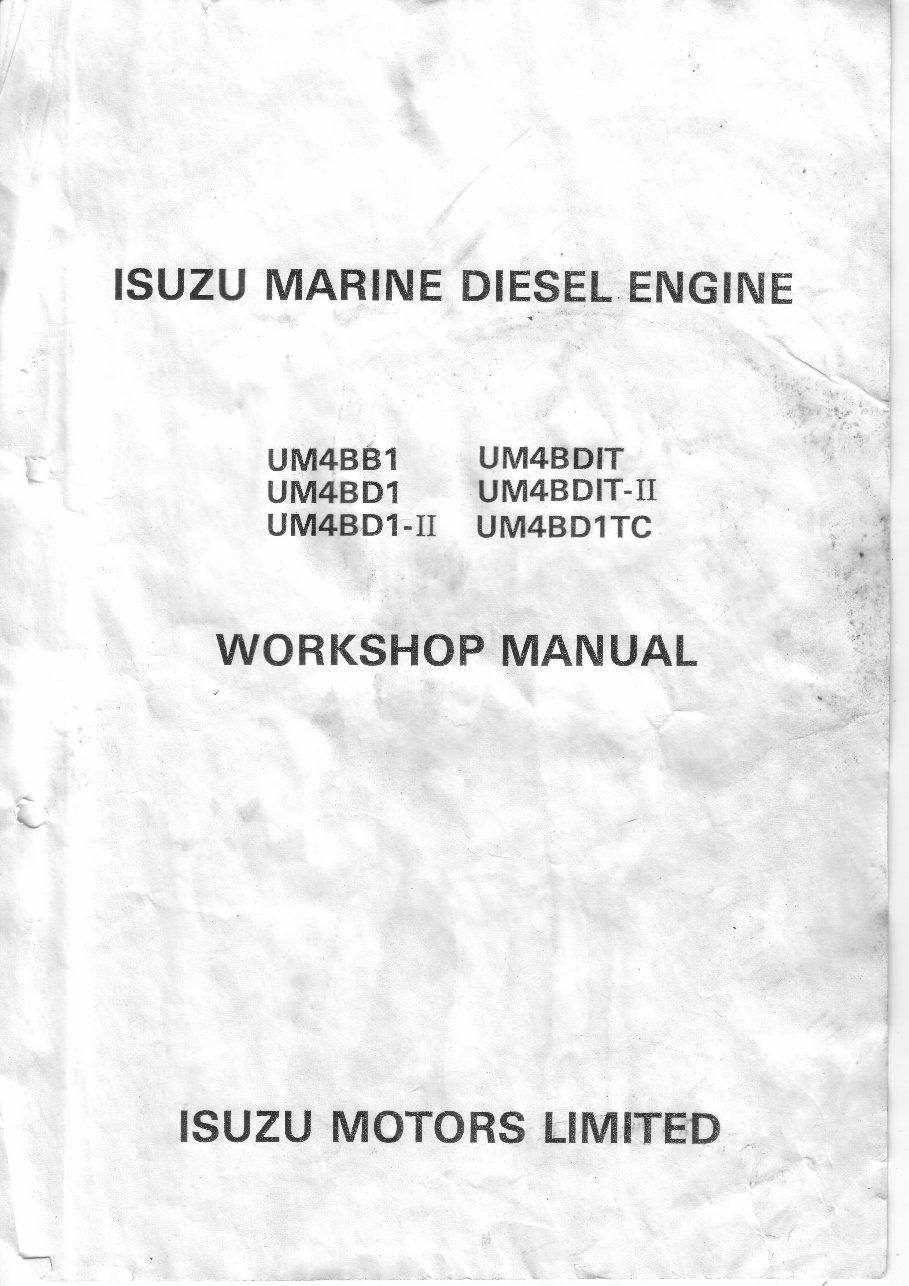 Isuzu Marine Diesel Engine Workshop Manual | Manuals Online