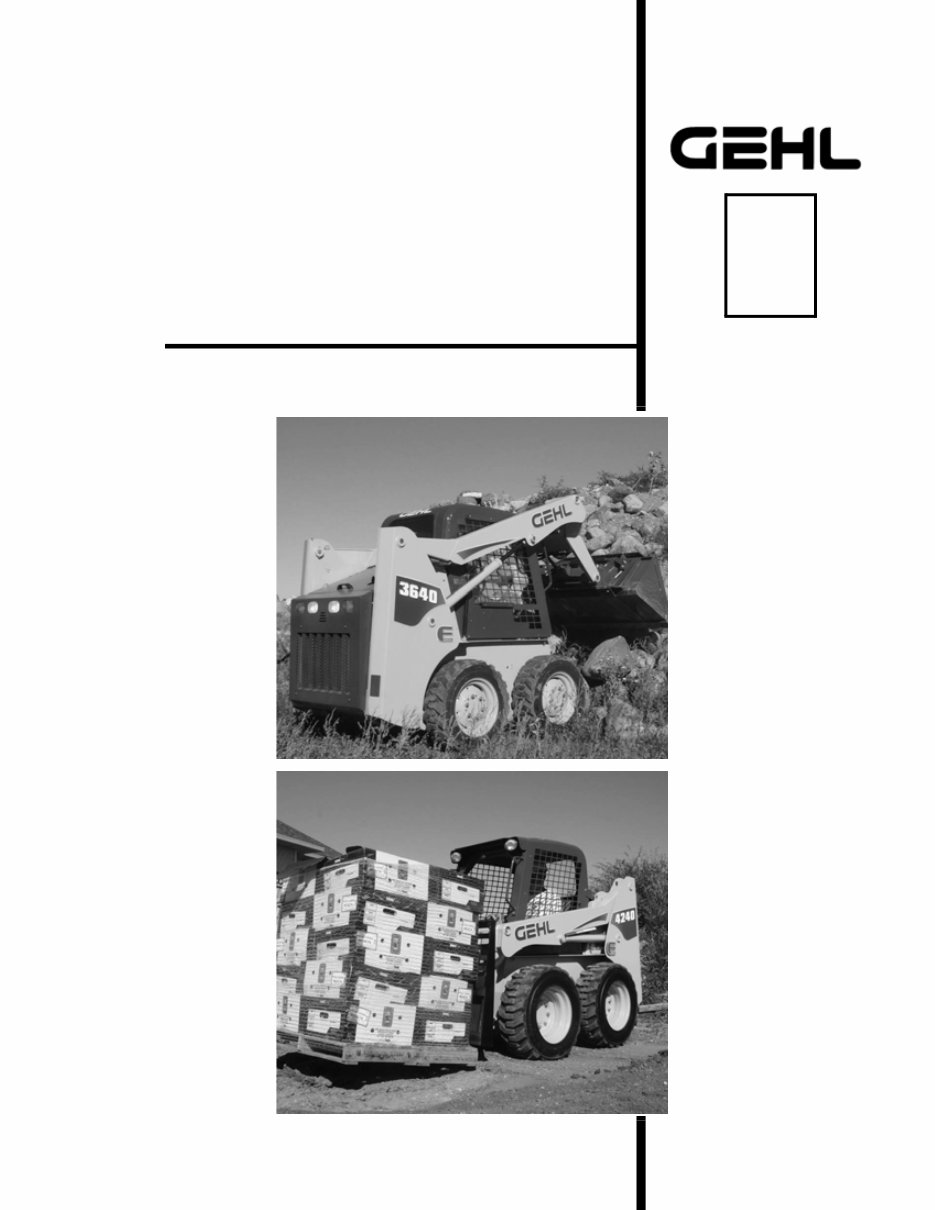 Gehl SL3640E, SL3840E, SL4240E SkidSteer Loader Parts Manual