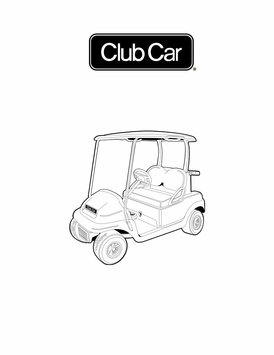 2008 Club Car Precedent Electric Golf Cart Repair Manual