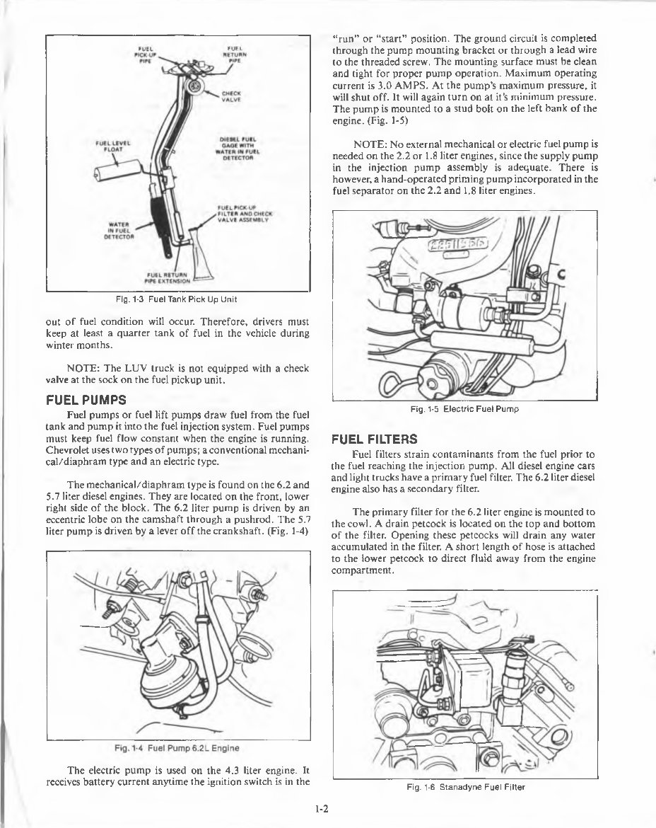 Chevrolet Diesel Engine Fuel Systems Service Repair Manual