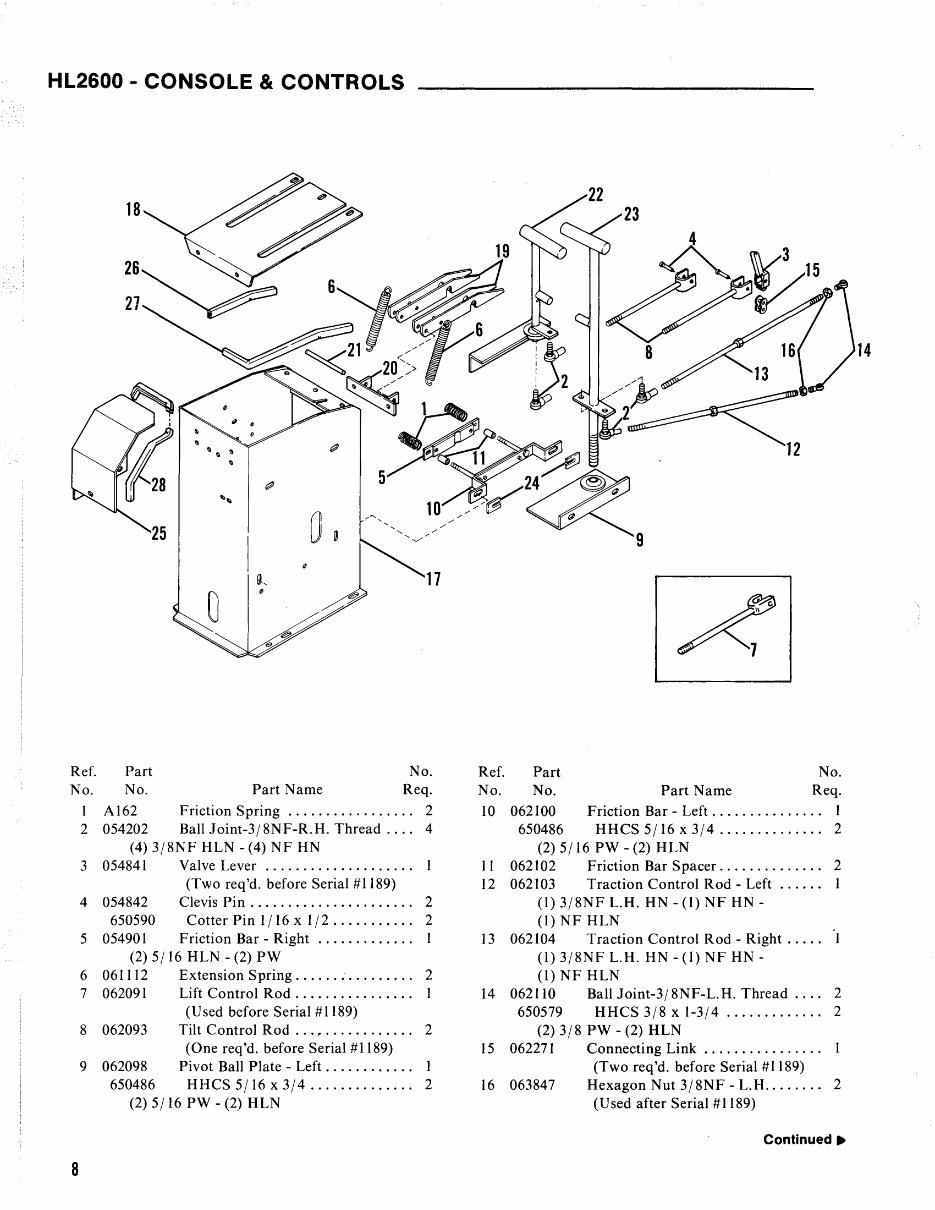 GEHL HL2600 HL 2600 Loader Illustrated Master Parts List Manual !（Form