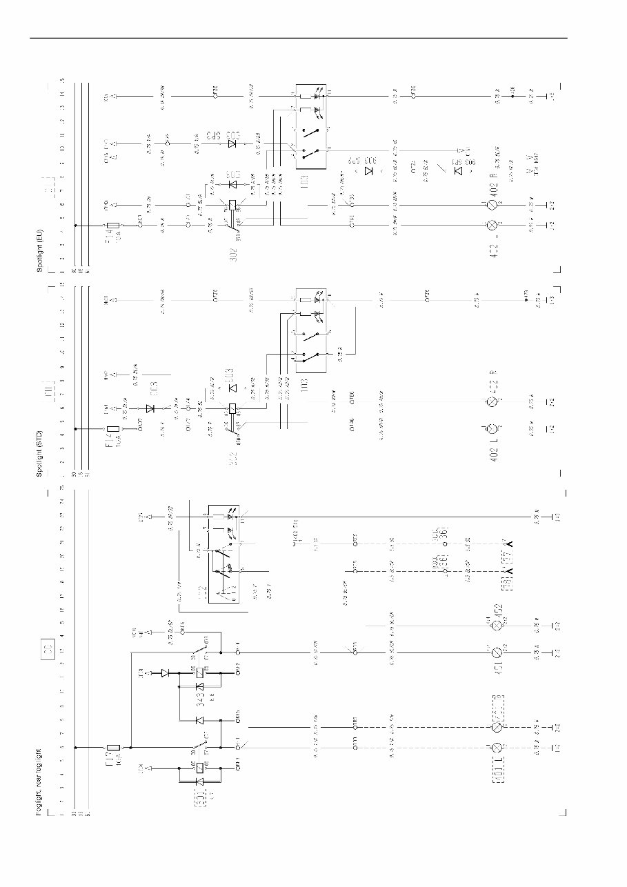 Volvo FH12, FH16 LHD Truck Wiring Diagram Service Manual (March 1996)