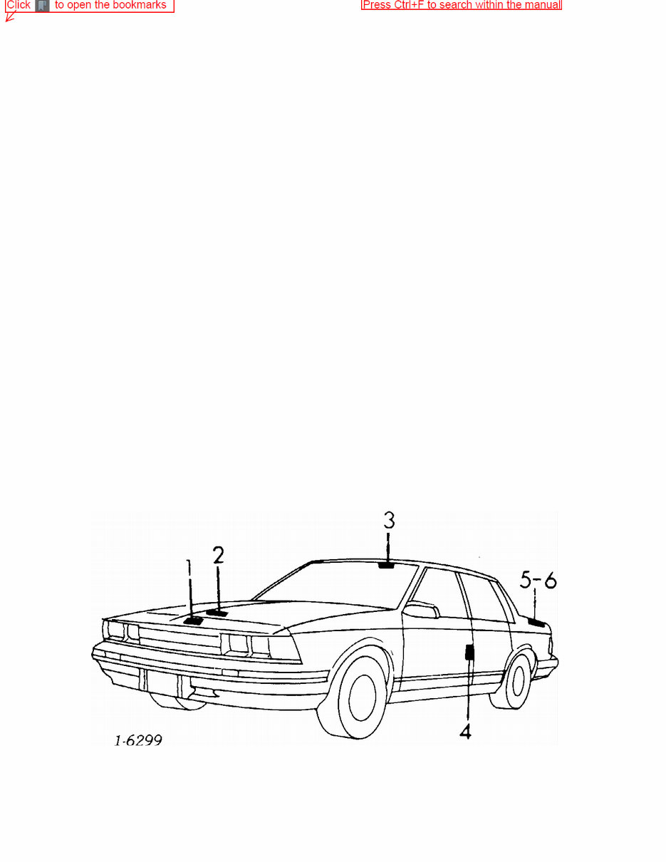 1982 1996 BUICK Century Parts LIST CATALOG