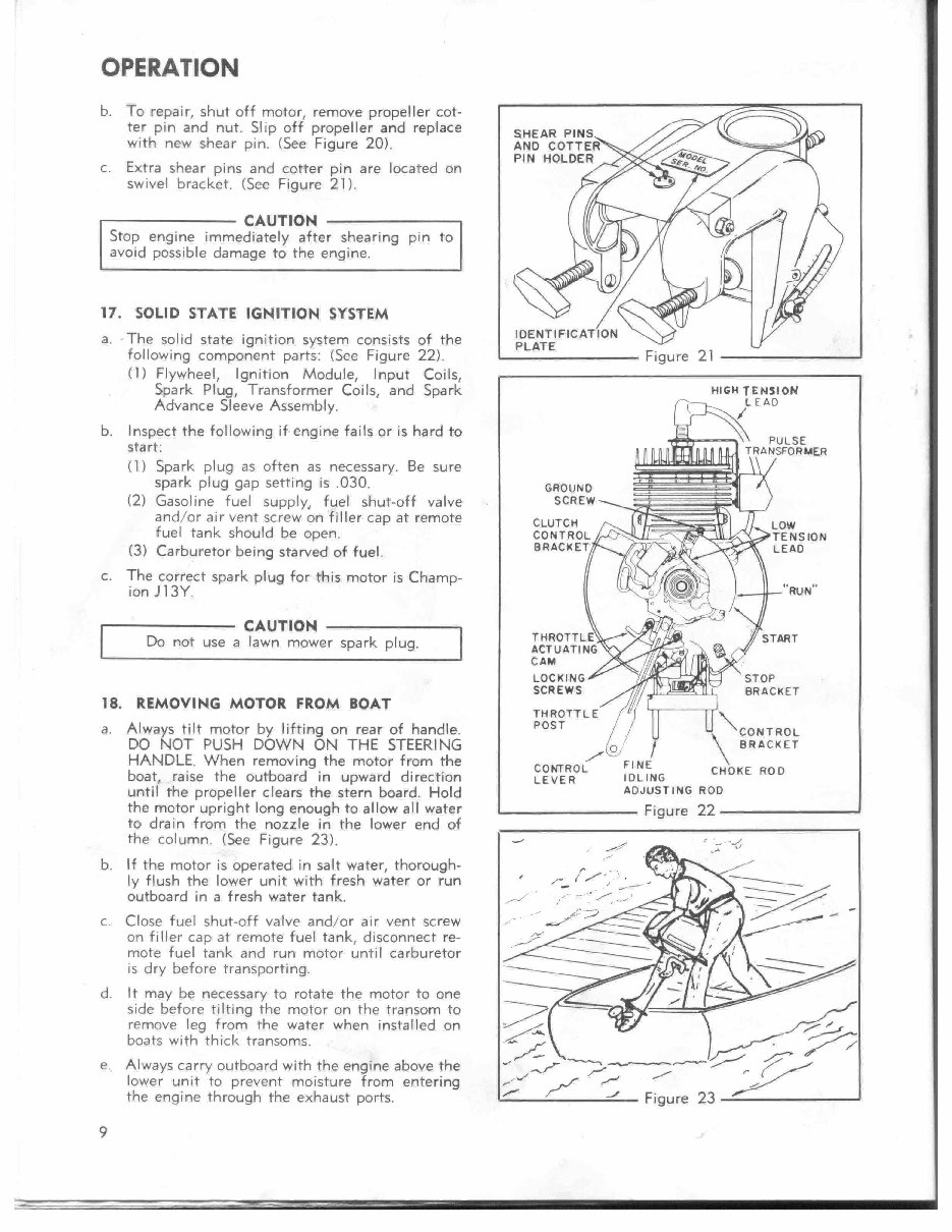Eska outboard owners and parts manual 3 7.5 19711979