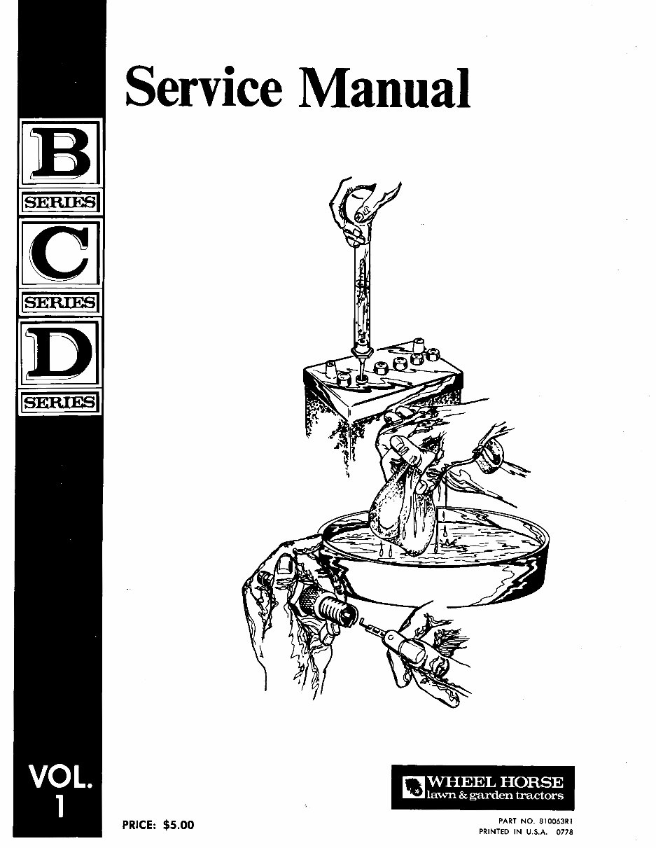 Toro Wheel Horse D180 Series Service Manual