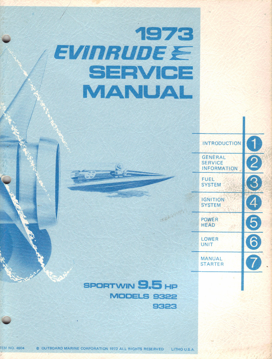 1996 EVINRUDE 9 9 SERVICE MANUAL visual data 7
