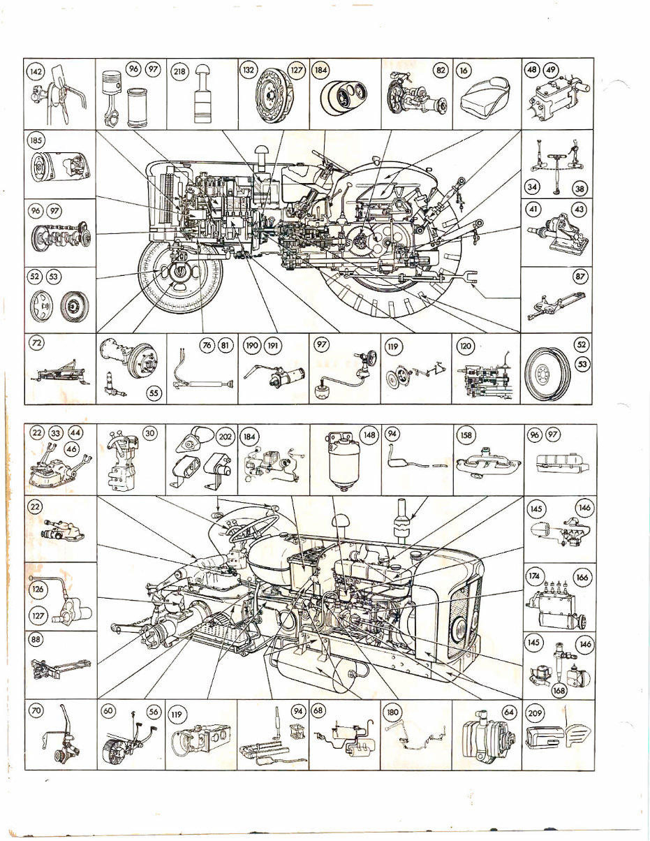 Fordson Major 1952-1960 & Super Major 1960-64 Tractor Service Parts ...