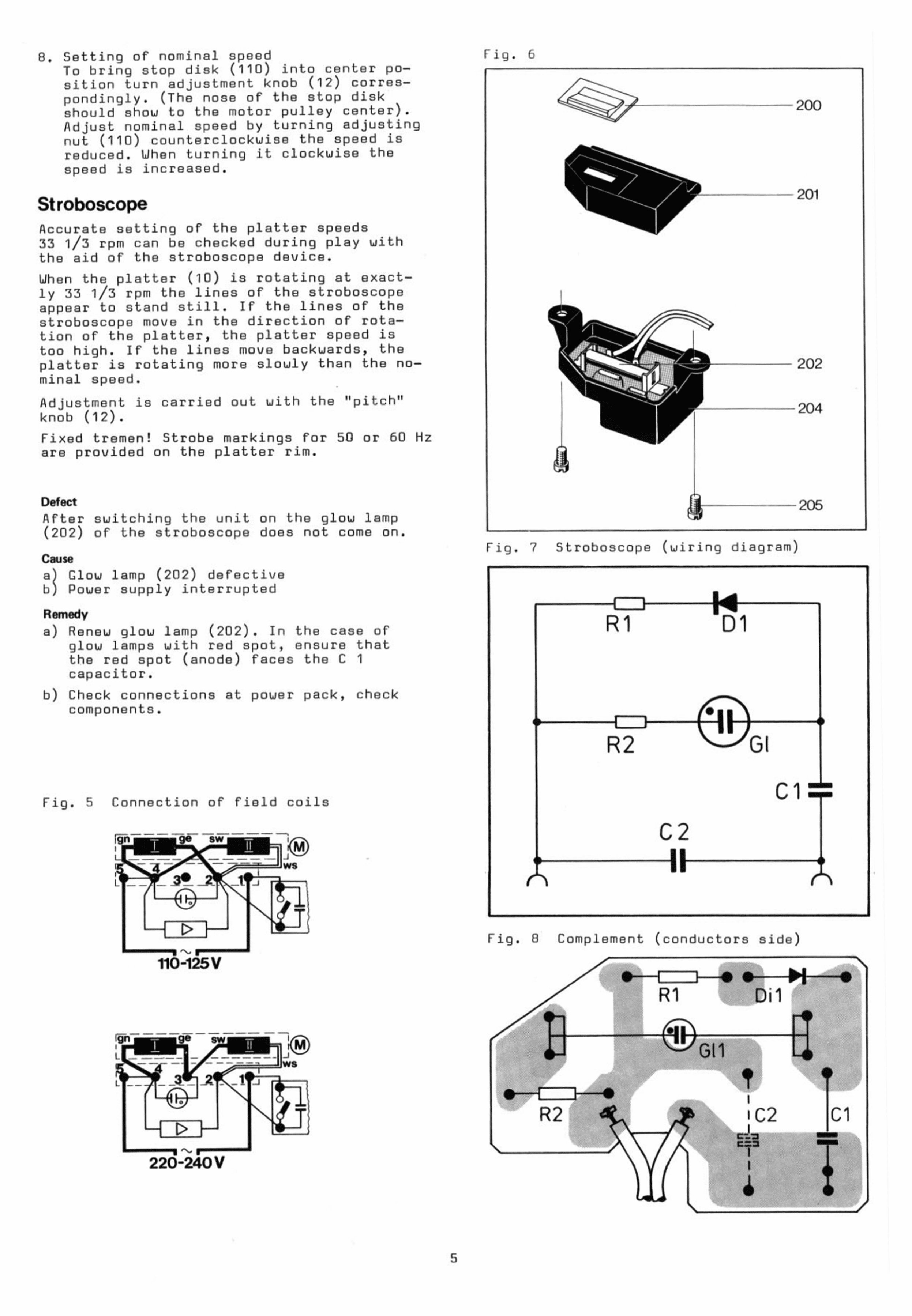 Dual 510 TURNTABLE Service Manual Manuals Online