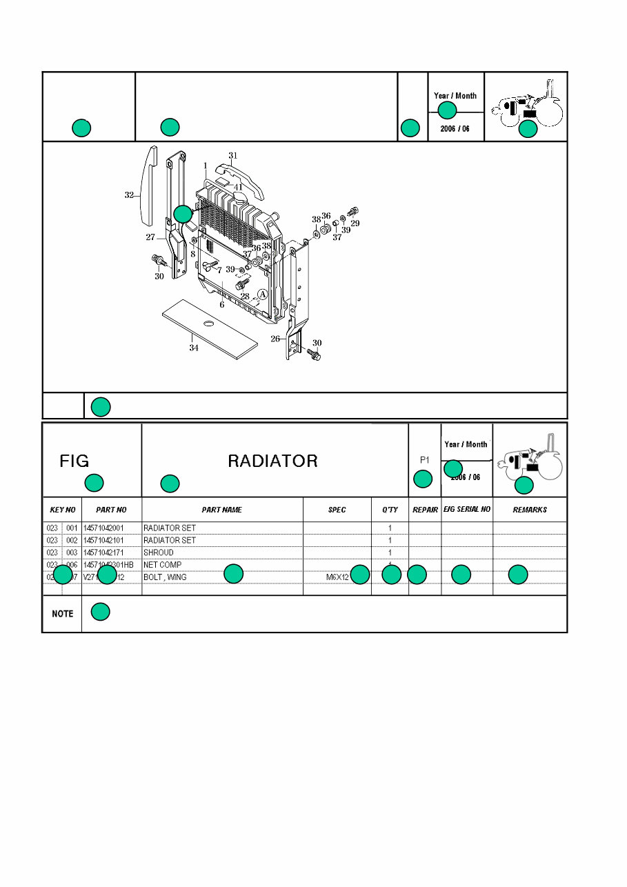 TYM T293 Parts Catalogue Manual