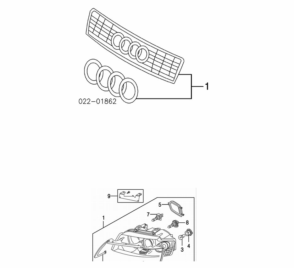2003 2006 AUDI S4 Parts LIST CATALOG Manuals Online