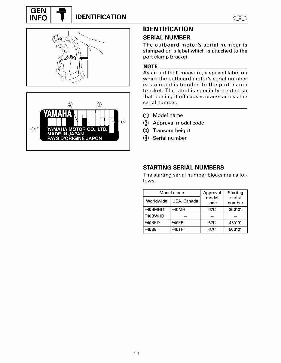 2005 Yamaha F40 TLRD Outboard service repair maintenance manual. Factory