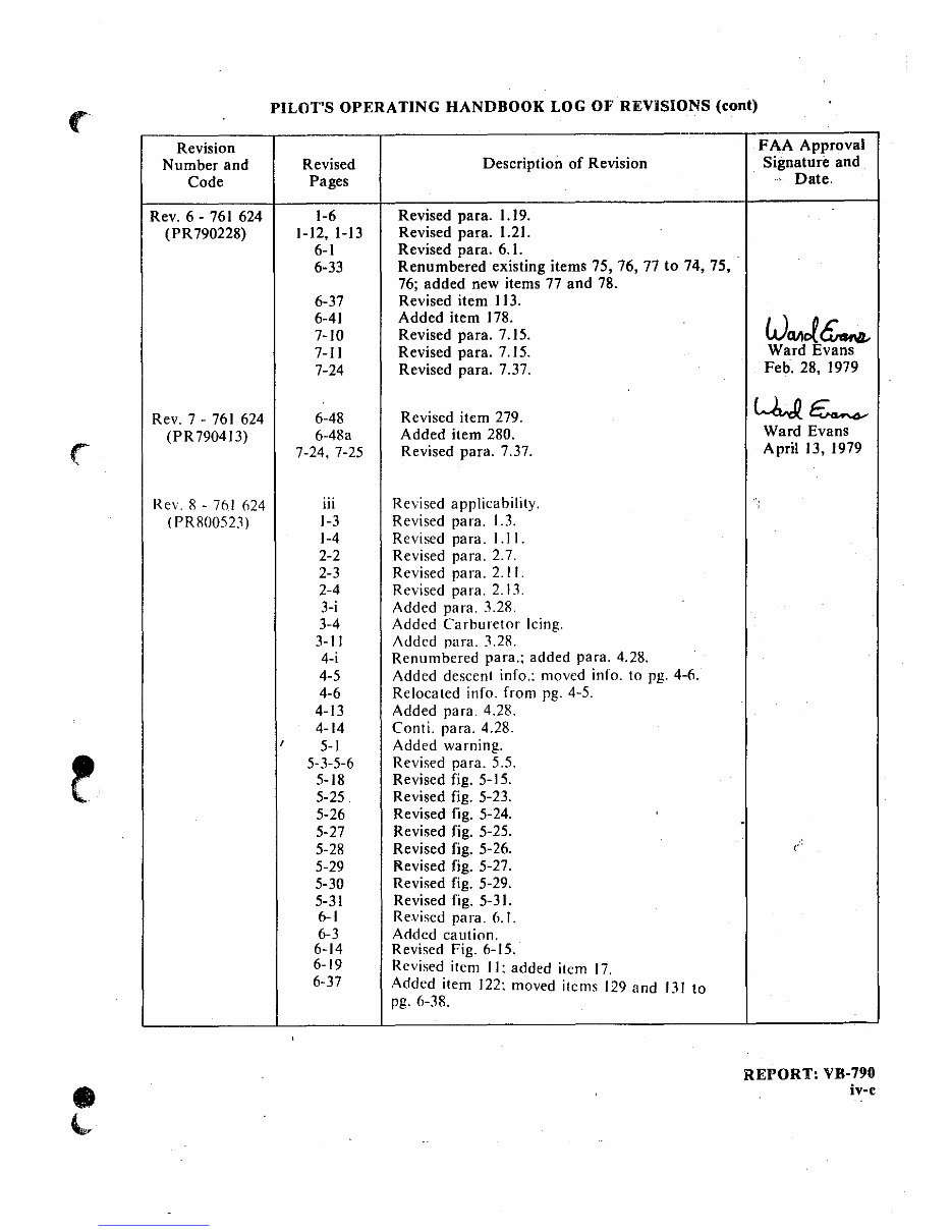 PA28181 Cherokee Archer II Pilot's Operating Handbook POH INSTANT