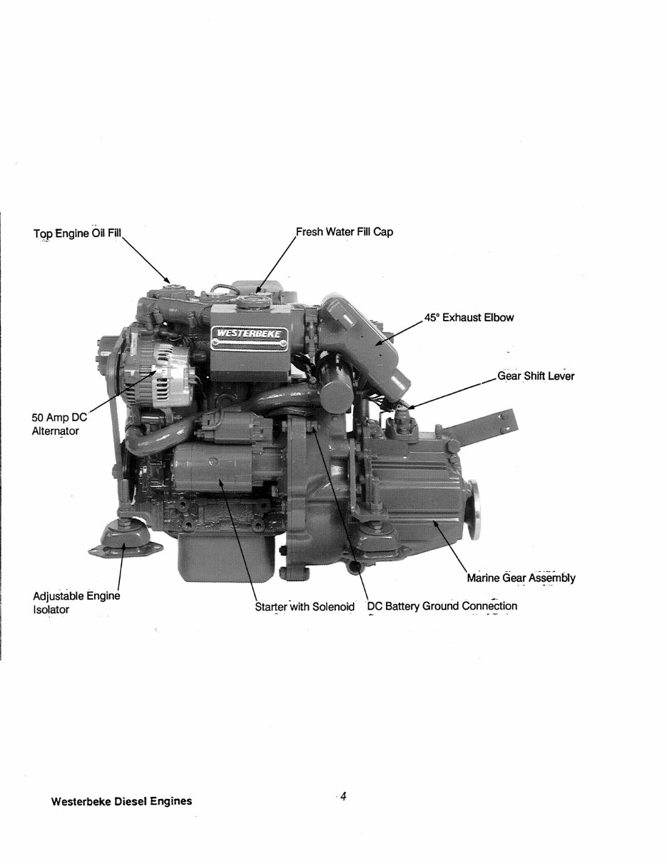 WESTERBEKE 20B TWO 30B THREE Marine Diesel PROPULSION Engine Technical