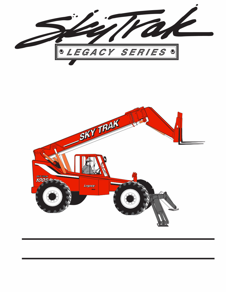 JLG SkyTrak Telehandlers 8042, 10042, 10054 ANSI Service Repair