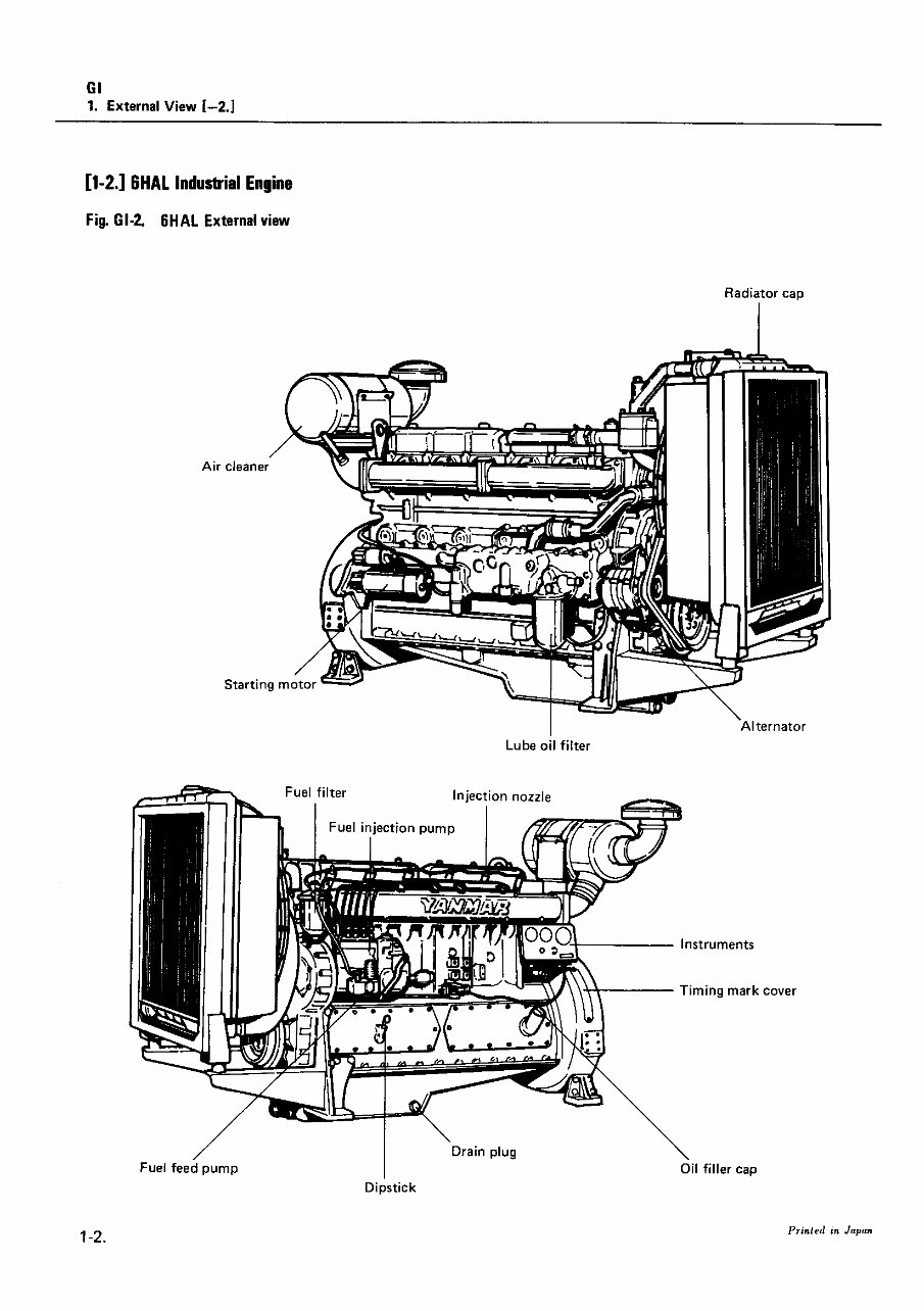 Yanmar Marine / Industrial Diesel Engine HA Series / HAL Series Service ...