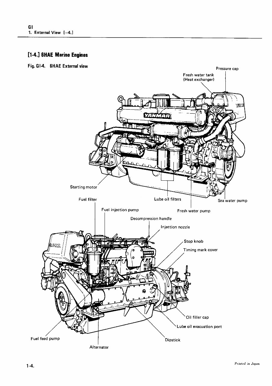 YANMAR 4HAL 6HAL Diesel Engine COMPLETE Workshop Repair Manual