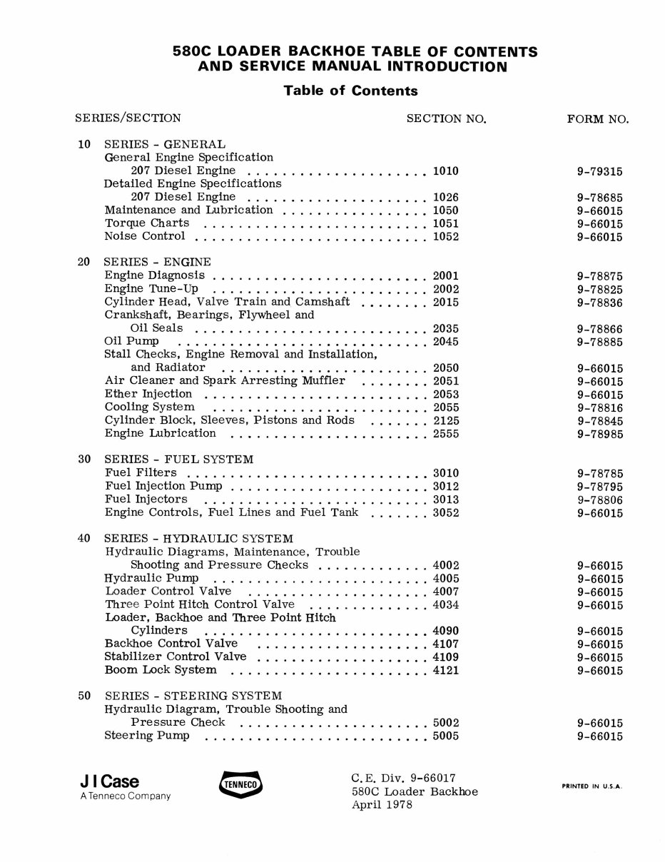 Original Reparatur-Handbuch Für CASE 580E & 580SE Super E Baggerlader - Service & Wartung