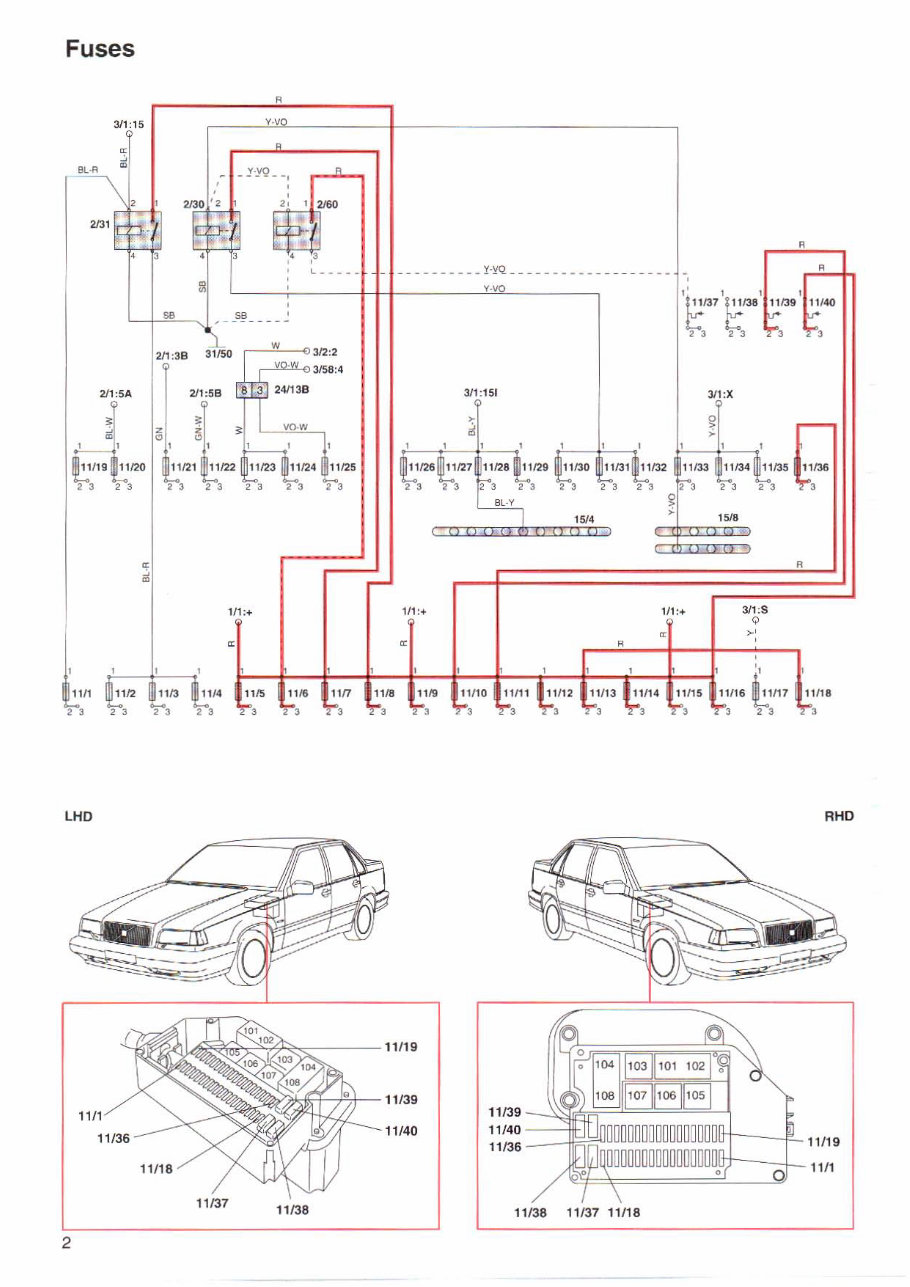 1997 Volvo 850 Wiring Diagrams Manuals Online