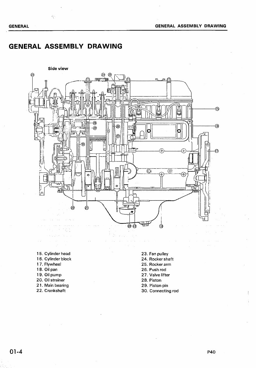 KOMATSU P40 Engine FG35Z FG35 FG33S FG50 Workshop Repair MAN