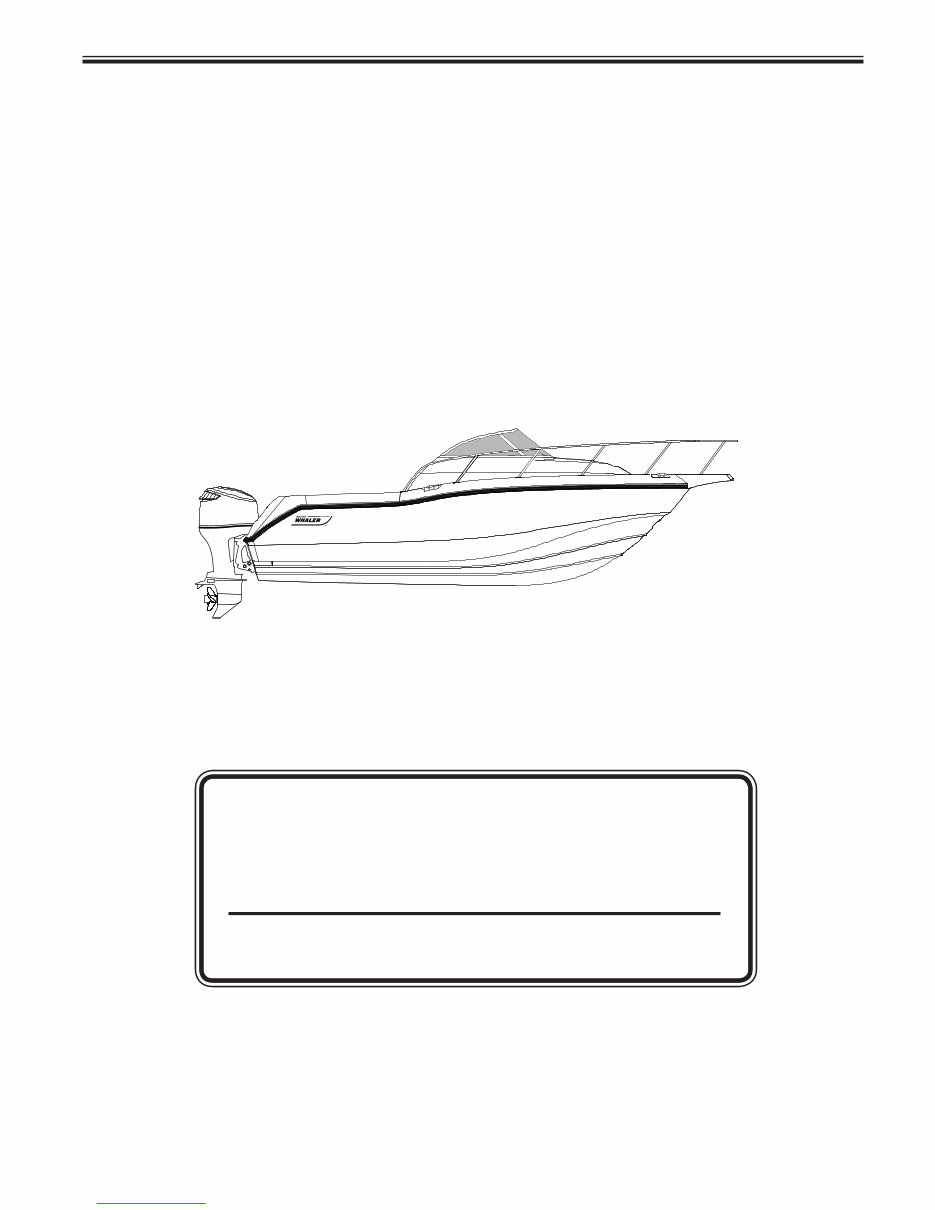 Boston Whaler 255 Conquest User Manual Manuals Online