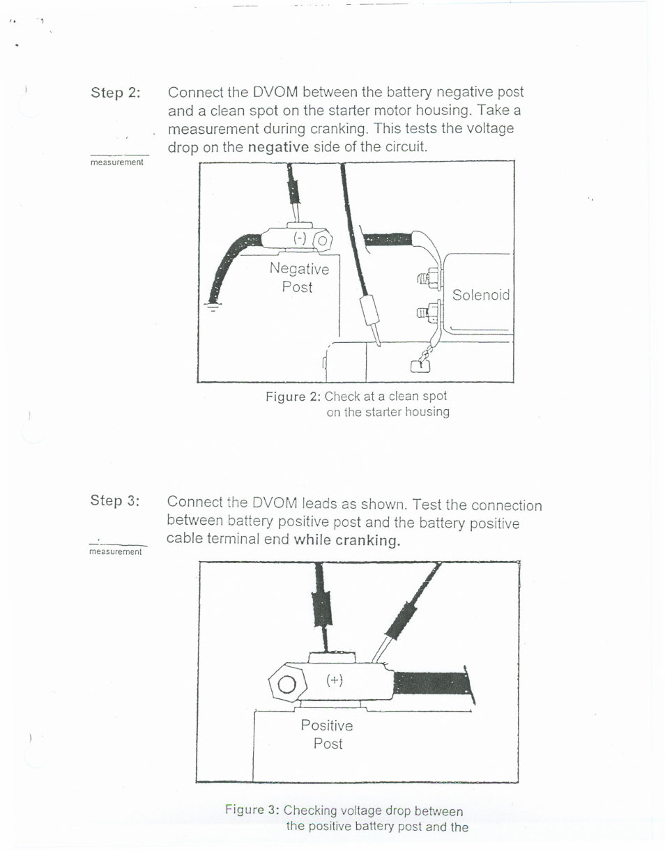 Indmar Starter System Voltage Drop Test Procedure Manuals Online