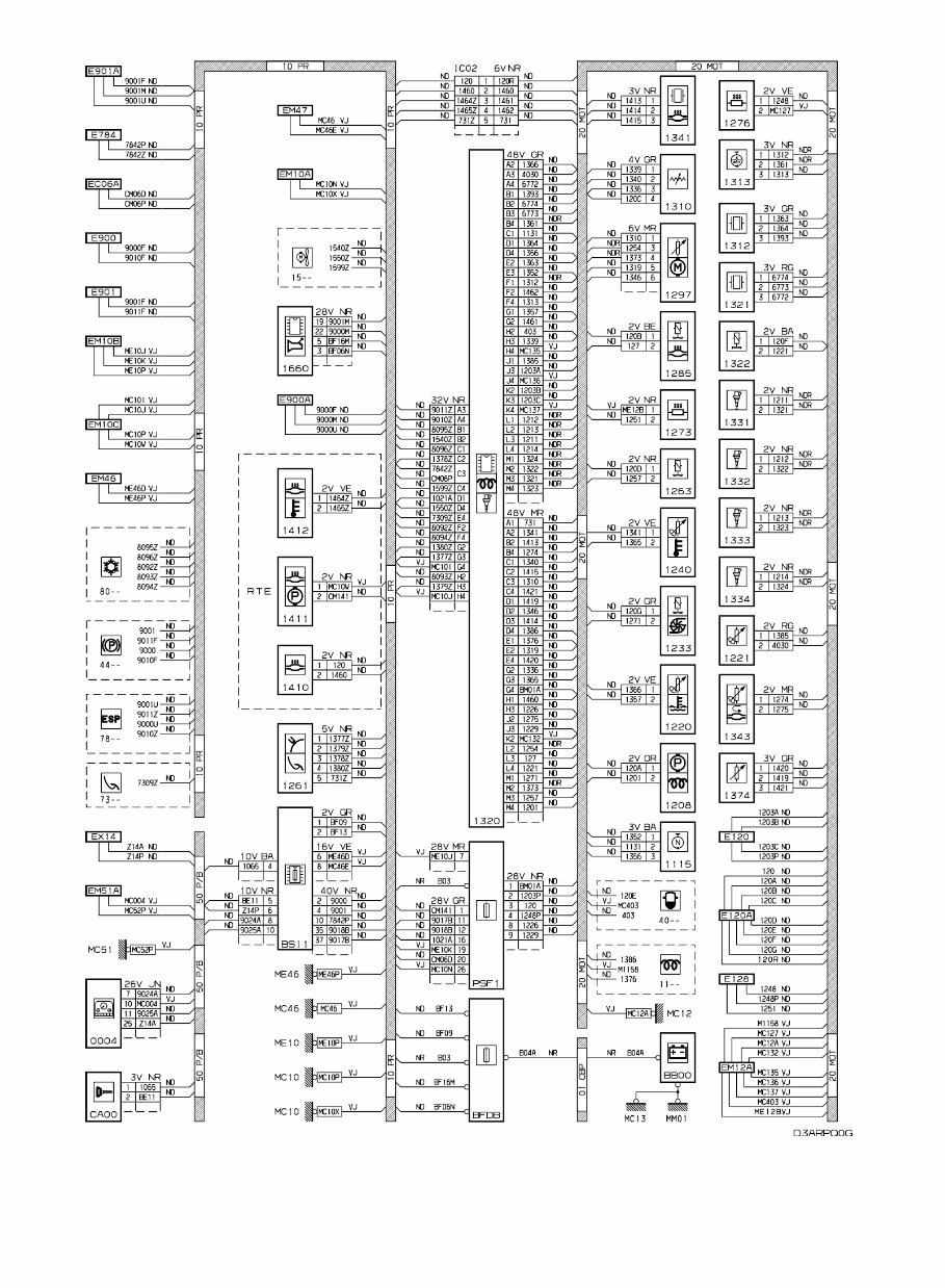 Citroen C4 Picasso wiring wire diagrams manual in SPANISH